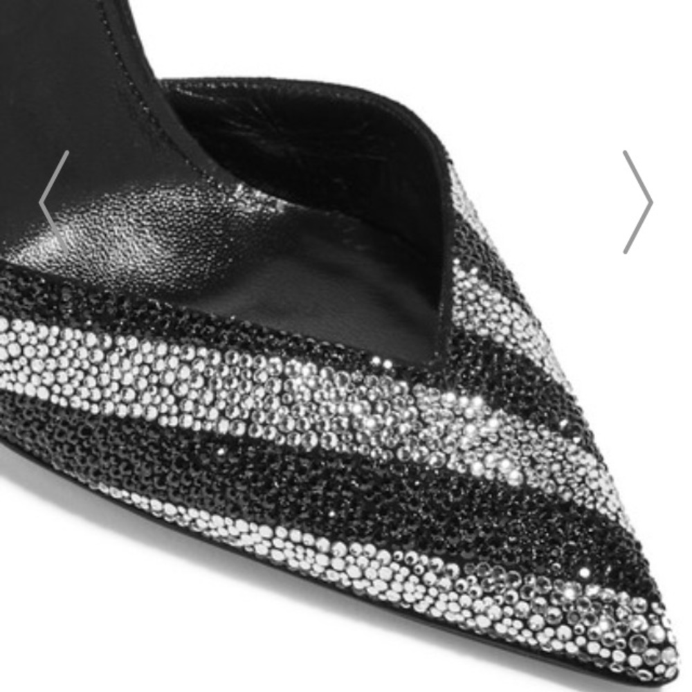 RARE $1795 Saint Laurent Genuine Snakeskin Crystal - Picture 8 of 13